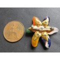 Vintage Costume jewellery semi precious stone brooch