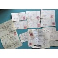 Collection of SA Old Union financial documents with Stamps - 1 Bid