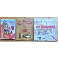 3 x `THE BROONS` Collection Travel + Cookery + Colouring Books - 1 Bid for all