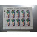 2 x 1995 Rugby World Cups sheets Set UMM - Bid per set of 2 sheets