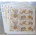 Small African Wild Cats sheet UMM - Bid per sheet