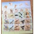 5 x Birds / Owls of south Africa  UMM Part Sheets - 1 Bid for all