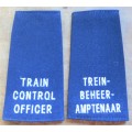 SAR/SAS Train Control Officer Shoulder Epaulets Pair - As issued with packaging