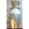 Brass vase Ornate & decorated