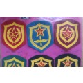 Russian CCCP Rubberized Military Sleeve Patches - 1 Bid for All