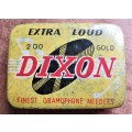 Vintage Dixon Tin with Gramophone Needles
