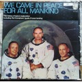 They Came in Peace Lunar Landing includes insert-Vintage LP Cover damaged & LP scratched see pics