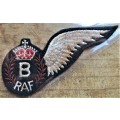 RAF Bomber Embroidered Wing Brevet Patch