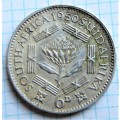 1950 Sixpence 6d Silver Union Coin