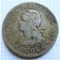 1928 Angola **Scarce** 50 Centavos Coin