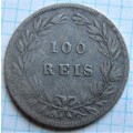 1879 Portugal Silver **Scarce** 100 Reis Coin