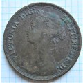1880 GB Half Penny Coin