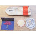 Military Rank & embroidered Patches Lot