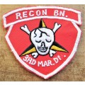 U.S.A 3rd RECON Battalion embroidered Patch