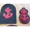 SA NAVY RED EMBROIDERED PATCHES LOT - 1 BID