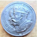 1911 King George V & Queen Mary Large Medallion 44mm Unknown Metal