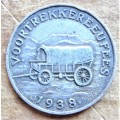 Small 1938 Voortrekker Eeufees Medallion **Scarce** Unknown Metal