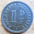 1880 East London Ferry Token - See Condition