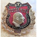 1965 Sir Ernest Oppenheimer Trphy Brakpan Mines Bowling Badge