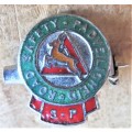 Small Vintage Road Safety Badge