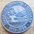 1969 Mahatma Ghandi Centenary medallion unknown metal