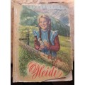 Vintage 1950 Heidi Book/Album-Johanna Spyri,Nach dem gleichnamigen  73/80 Cards