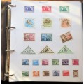 World Stamp Album - Neatly hinged to Album Pages