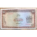 Rhodesia $5 Note - C.J RHODES - M18
