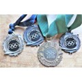 4 x Olympic theme medals with ribbons - All for 1 Bid