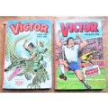 2 x Victor Annuals 1987 + 1992 - Book for Boys - All for 1 Bid