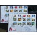 2 x Zimbabwe First Day covers with full Definitive Set