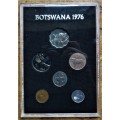 1976 Botswana Proof Coin Set - Sealed in Perspex Slab/Capsule