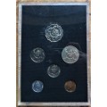 1976 Botswana Proof Coin Set - Sealed in Perspex Slab/Capsule