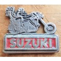 Suzuki Bikers Badge - Scratched at rear - maybe a fall