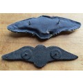 SA AIRFORCE WINGS - Material & Rubber Types - 1 Bid for Both
