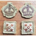 SA Army Embroidered Badges + Rank Insignia + 1 Bid for All