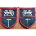 Rhodesia Army Formation Embroidered Flash / Patch Pair Left & Right