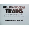 The Great Book of Trains - Large Hardcover +-15 pages water damaged of 400 pages