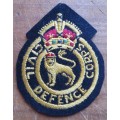 Civil Defence Corps Embroidered  Patch/Badge England / Wales