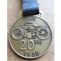 Antique Motorcycle Club Medal 1974 20th Anniversary