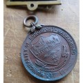 1905 2 Years perfect attendance medal - great quality item - Roodepoort Maraisburg