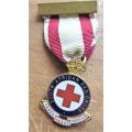 SA Red Cross 3 Years Service Numbered Badge