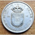 Belgium Congo 1958 5F Coin