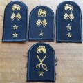 4 x SA Navy Embroidered Patches