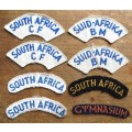 Lot of SA Navy embroidered Badges - 1 Bid for All