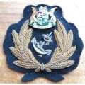 SA Harbour Pilot and Tug Master cap badge - Wire Bullion