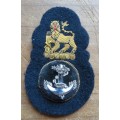SA Navy Officers Embroidered Cap Badge
