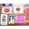 Vintage Assorted Matchbox labels Collection circa.1950`s