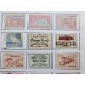 Hungary Vintage Matchbox labels Collection - Let Frame as Pop Art/collectables circa.1950`s