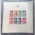 1945 Portugal Navigators Sheet Stamp Block $10-$50 Mint - R1500+ Value